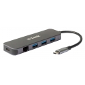 D-Link DUB-2334 knyginių kompiuterių dokas / jungčių replikatorius Vielinis C tipo USB Pilka D-Link DUB-2334 knyginių kompiuterių dokas / jungčių replikatorius Vielinis C tipo USB Pilka