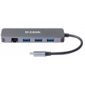 D-Link DUB-2334 kannettavien tietokoneiden telakka ja porttitoistin Langallinen USB Type-C Harmaa D-Link DUB-2334 kannettavien tietokoneiden telakka ja porttitoistin Langallinen USB Type-C Harmaa