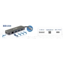 D-Link DUB-2334 sülearvuti dokk ja pordireplikaator Juhtmega ühendatud USB tüüp-C Hall D-Link DUB-2334 sülearvuti dokk ja pordireplikaator Juhtmega ühendatud USB tüüp-C Hall