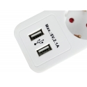 Equip 245554 power extension 1.8 m 5 AC outlet(s) Indoor White Equip 245554 power extension 1.8 m 5 AC outlet(s) Indoor White