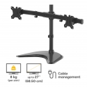 Fellowes Seasa 8043701 monitora stiprinājums un statīvs 68,6 cm (27") Galds Melns