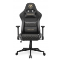 COUGAR Gaming Armor One V2 Gold F Universali kompiuterinių žaidimų kėdė Minkšta apmušta sėdynė Juoda