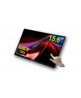Verbatim 49592 computer monitor 39.6 cm (15.6") 1920 x 1080 pixels Full HD LCD Touchscreen Black