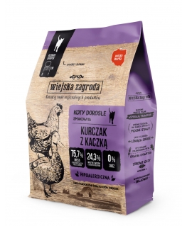 Maapiirkonna kana ja part kuiva toitu kassile 400g