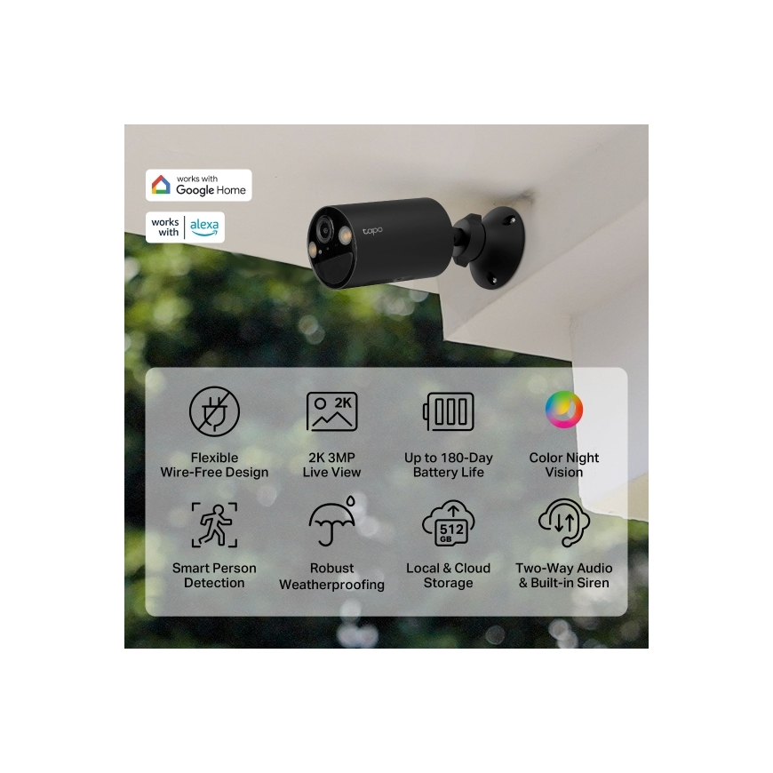 TP-Link Tapo C411 Bullet IP security camera Outdoor 2304 x 1296 pixels Ceiling/wall – 4