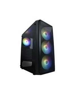 Vein X VeinX case ME19A Mid Tower, without power supply, 1x USB3.0, 1x USB2.0, 4x 120mm ARGB Fan, 1x ARGB Controller, black