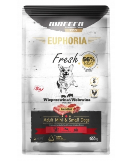 BIOFEED Euphoria Fresh Взрослый Свинина и говядина XS/S - сухой корм для собак - 500г