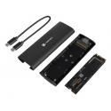 NATEC NKZ-2286 storage drive enclosure SSD enclosure Black M.2