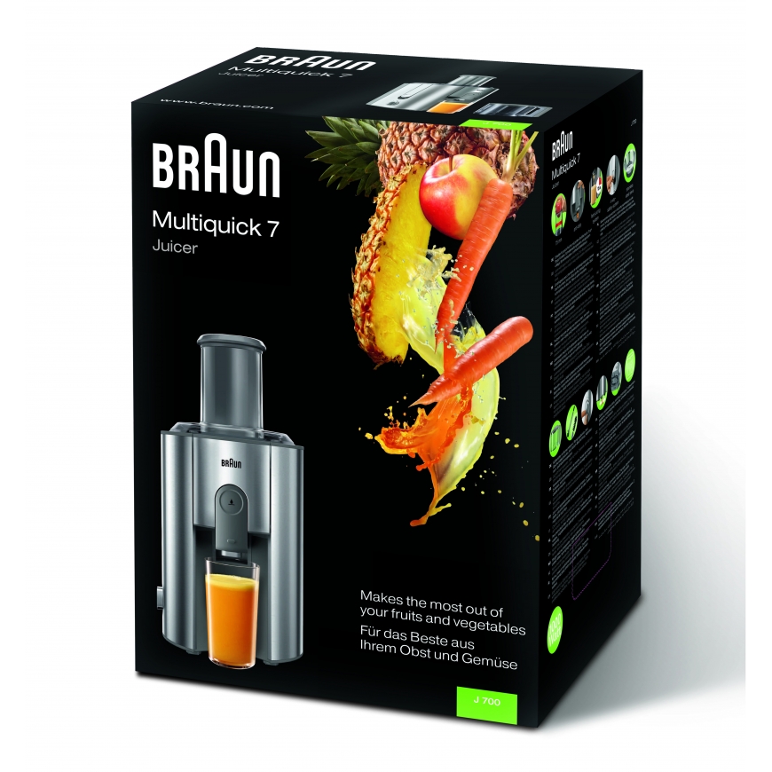Braun Multiquick 7 juicer J 700 Centrifugal juicer 1000 W Stainless steel – 3