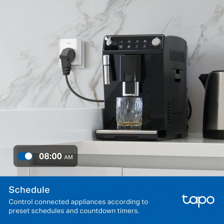 TP-Link TAPO P100M smart plug 2300 W Home, Office White – 5