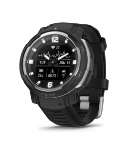 Garmin Instinct Crossover - Standard Edition MIP 45 mm Hibrīds 176 x 176 pikseļi Melns GPS