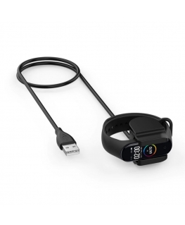 Xiaomi Mi Band 4 USB uzlādes kabelis klips melns