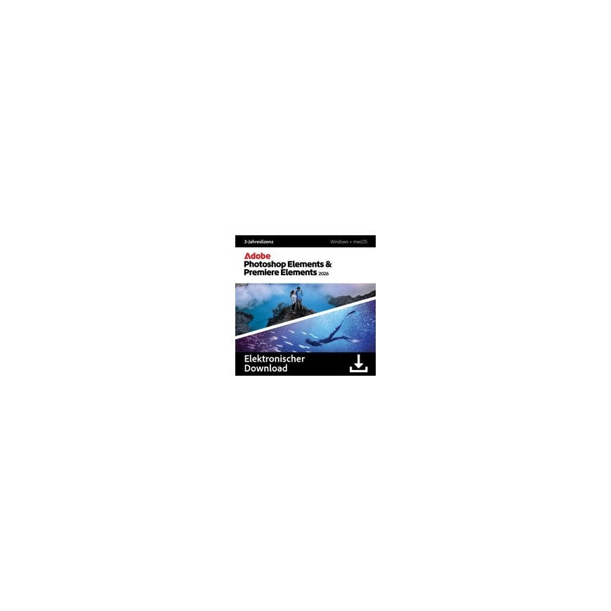 Adobe Photoshop ja Premiere Elements 2026 | 3 aastat