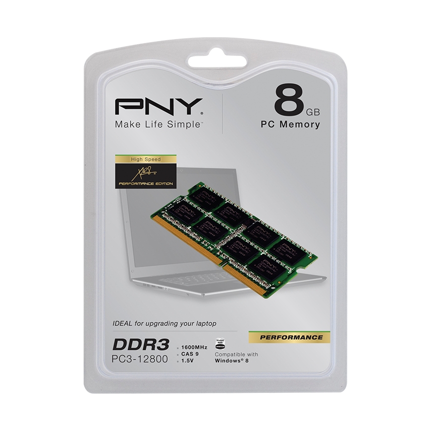 PNY 8GB DDR3 1600MHz muistimoduuli 1 x 8 GB – 3