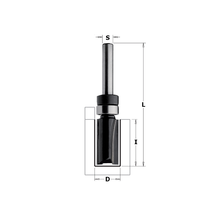 Kopijuojanti freza CMT Contractor K911-160B S8 mm, D16 mm