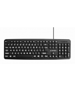 Gembird KB-US-103 keyboard USB QWERTY US English Black