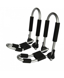 Automobilio stogo laikiklis baidarei AMBER "KAYAK RACK J-style foldable"