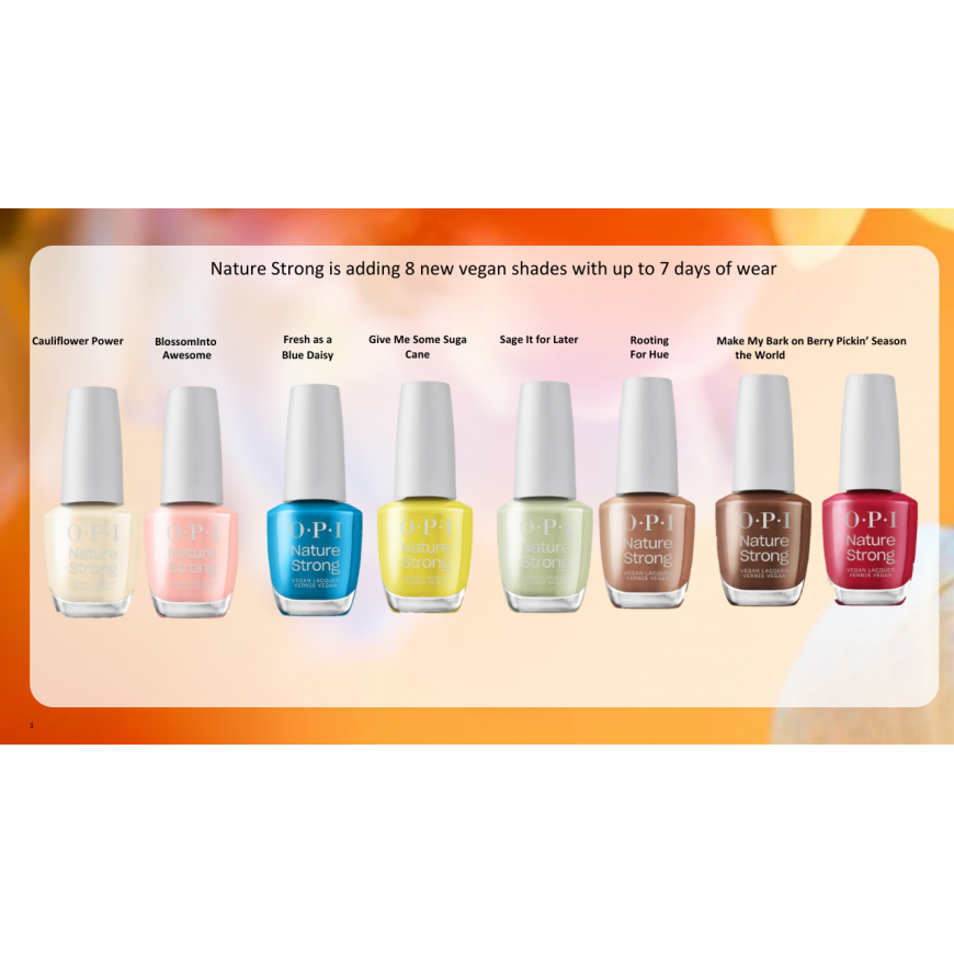 Opi NATURE STRONG Pika püsiv looduslik küünelakk Blossom Into Awesome 15 ml – 2