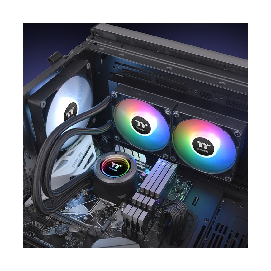 Thermaltake TT TH240 ARGB Protsessor Kõik-ühes vedelikujahuti 12 cm Must 1 tk – 5
