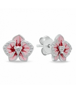 Brilio Silver Charming sidabrinie auskari Ziedi EA1223WP