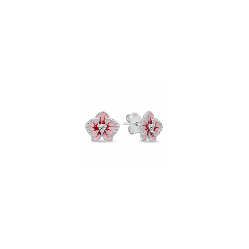 Brilio Silver Charming silver earrings Flowers EA1223WP