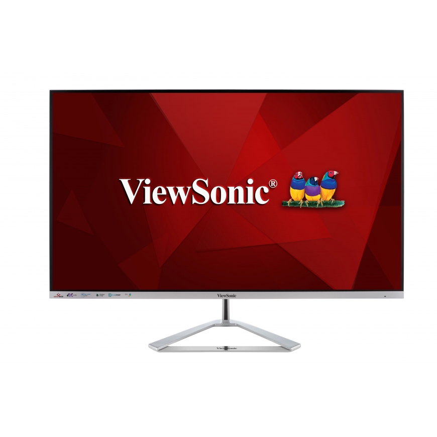 Viewsonic VX Series VX3276-4K-mhd LED display 81,3 cm (32") 3840 x 2160 pikslit 4K Ultra HD Hõbe