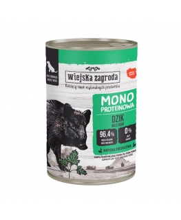 Village Monoprotein Farm Wild wet food for dogs 400g