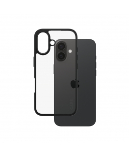 PanzerGlass CARE by ® Flagship Case Transparent Urban Combat w. Black Frame iPhone 16 mobiiltelefoni ümbris Kate Läbipaistev