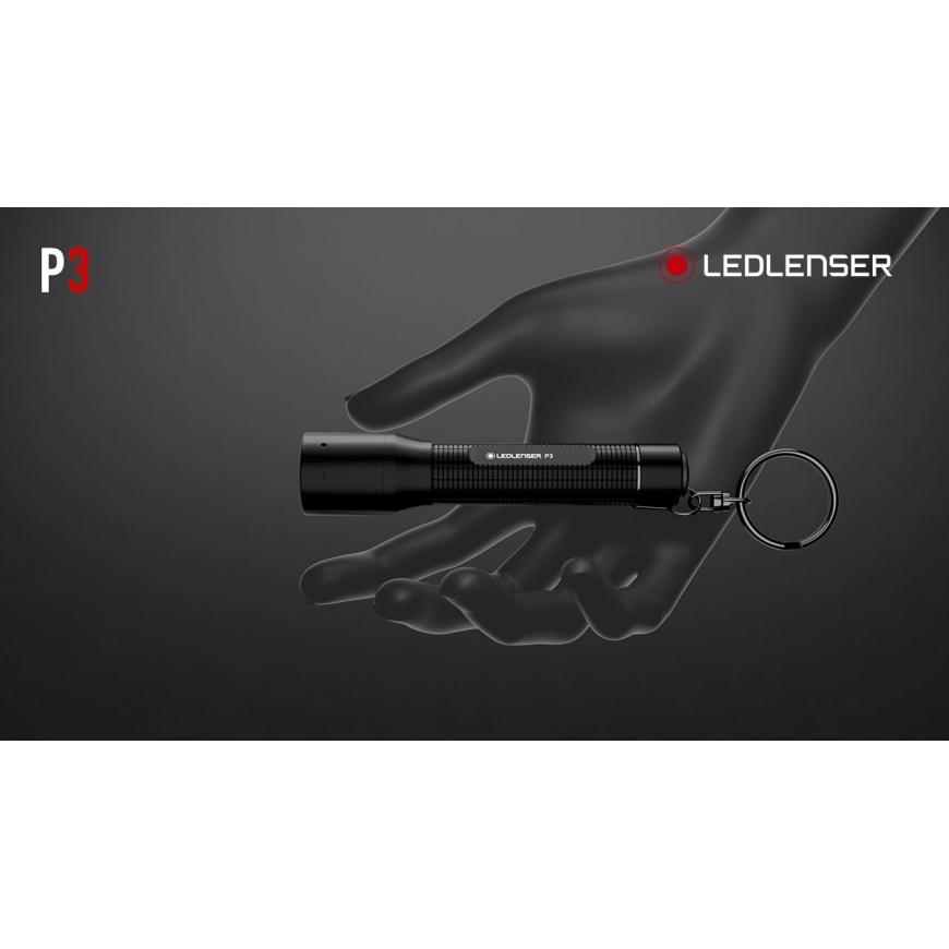 Ledlenser P3 Juodas Raktų pakabukas žibintuvėlis LED – 2