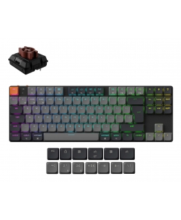 Keychron K1 keyboard Universal USB + Bluetooth QWERTY English Grey