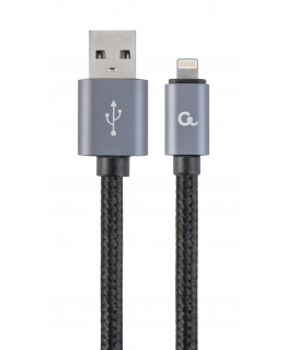 Gembird CCB-MUSB2B-AMLM-6 дата-кабель мобильных телефонов Черный 1,8 m USB A Lightning