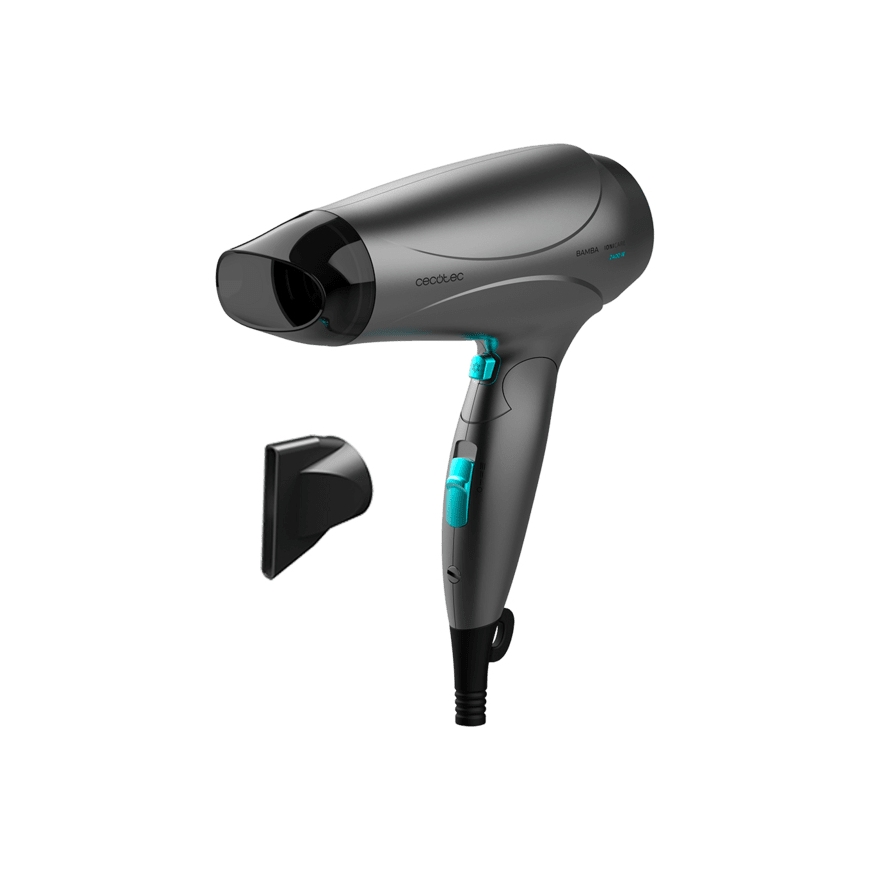 Cecotec Bamba IoniCare Power&Go föön 2400 W Must, Türkiis