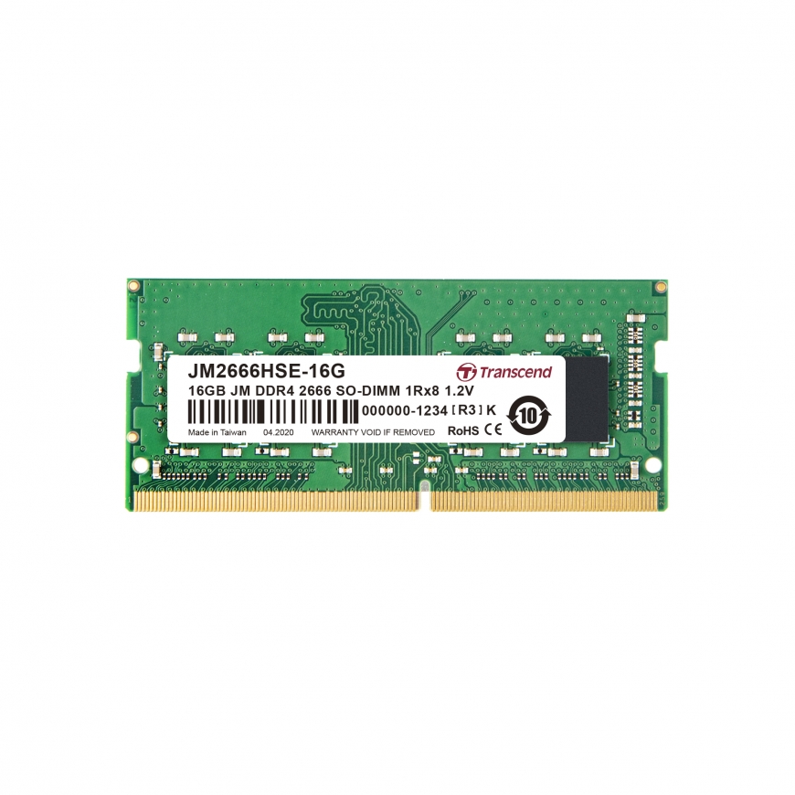 Transcend JetRam JM2666HSE-16G модуль памяти 16 GB 1 x 8 GB DDR4 – 2
