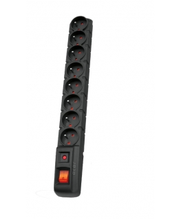 HSK DATA S8 Black 8 AC outlet(s) 230 V