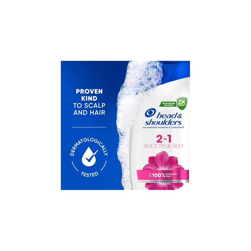 Head&Shoulders Smooth & Silky 2in1 Anti-Dandruff Shampoo & Conditioner 330 ml