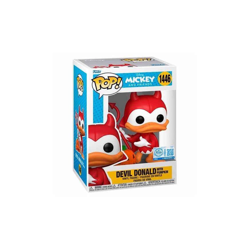 Фигурка Funko POP Disney Микки и друзья Дьявол Дональд с тыквой Эксклюзив