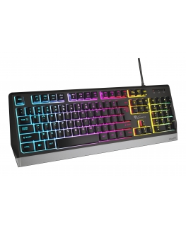 GENESIS Rhod 300 RGB klaviatūra Žaidimams USB QWERTY Anglų Juoda