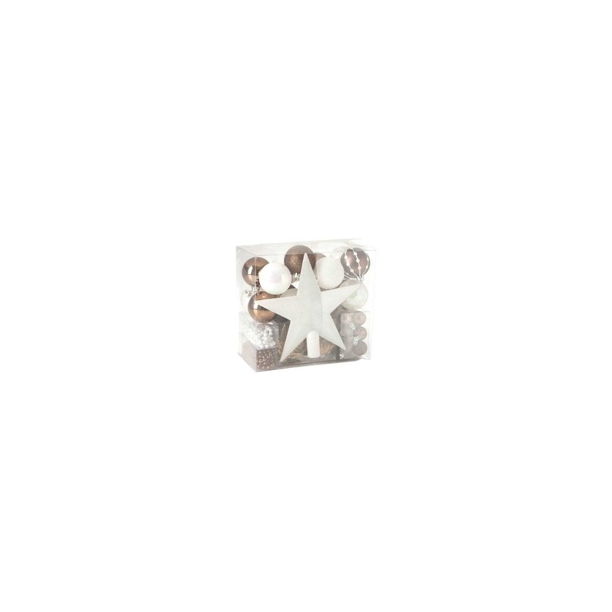 Atmosphera PIECES Набор рождественских украшений разных цветов, 44 шт