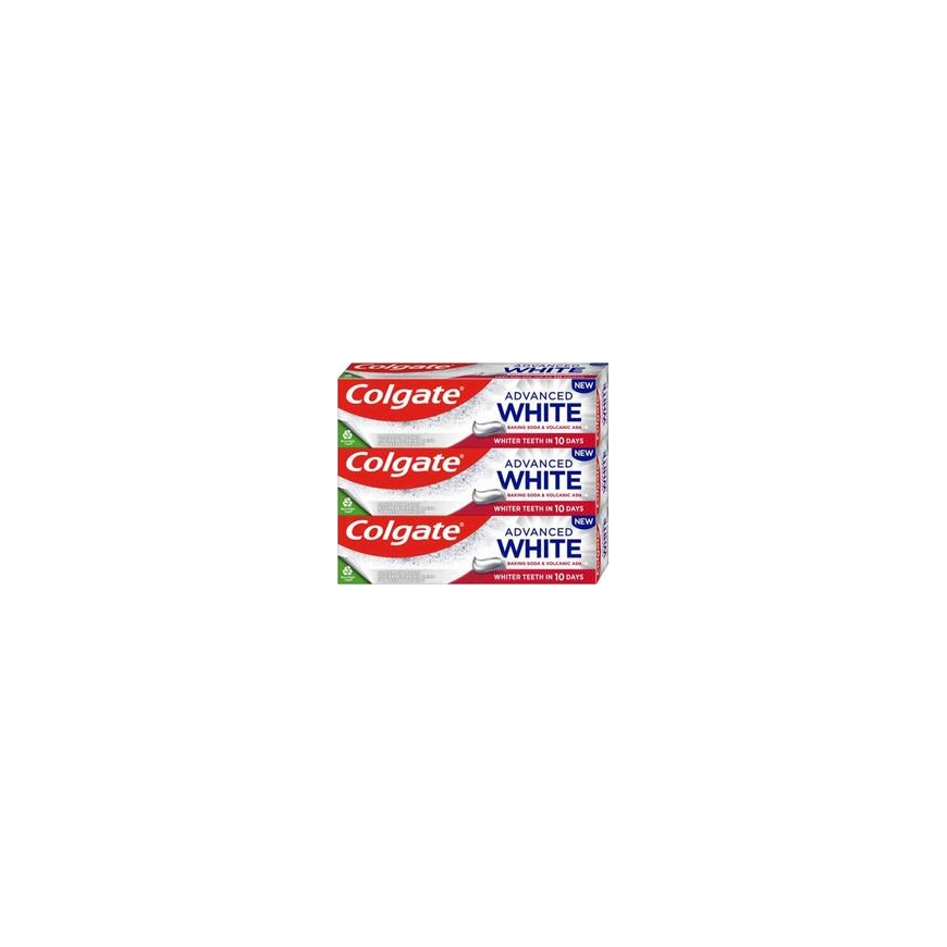 Colgate Advanced Baltas Violetinen Trio Hammastahna 3 x 75 ml