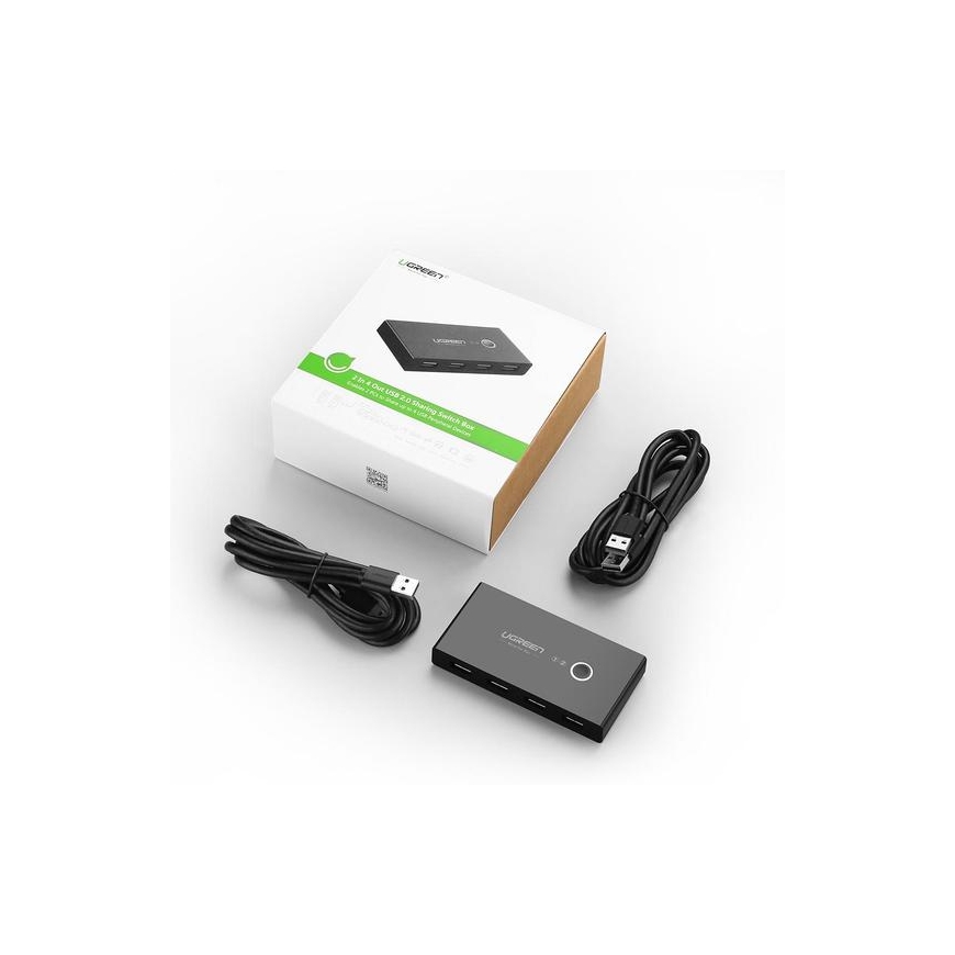Ugreen 30767 interfeisa centrmezgls USB 2.0 Melns – 2