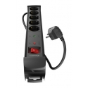 Lanberg SP1-05F-0300-BK удлинитель 3 m 5 розетка(и) Для помещений Черный Lanberg SP1-05F-0300-BK удлинитель 3 m 5 розетка(и) Для помещений Черный