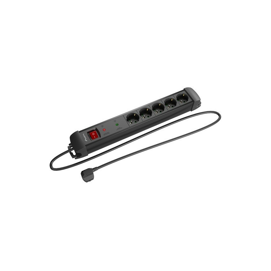 Lanberg SP1-05F-0300-BK power extension 3 m 5 AC outlet(s) Indoor Black – 3