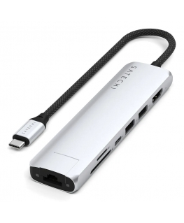 Satechi ST-P7SS keskitin USB Type-C 10000 Mbit/s Hopea