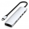 Satechi ST-P7SS sąsajos šakotuvas C tipo USB 10000 Mbit/ai Sidabras Satechi ST-P7SS sąsajos šakotuvas C tipo USB 10000 Mbit/ai Sidabras