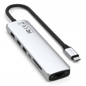 Satechi ST-P7SS jaotur USB tüüp-C 10000 Mbit/s Hõbe