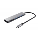 Trust Halyx USB 3.2 Gen 1 (3.1 Gen 1) Type-C 104 Мбит/с Алюминий Trust Halyx USB 3.2 Gen 1 (3.1 Gen 1) Type-C 104 Мбит/с Алюминий