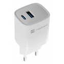 NATEC NUC-2140 mobile device charger Universal White AC Fast charging Indoor