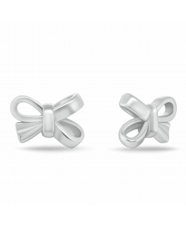 Серебряные серьги Brilio Silver с бантиками EA1206W