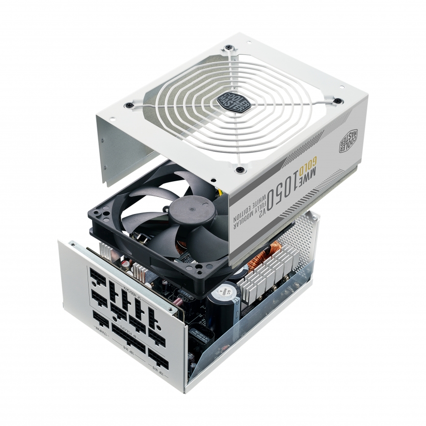 Cooler Master MWE Gold 1050 - V2 ATX 3.0 White Version toiteallika komponent 1050 W 24-pin ATX Valge – 5