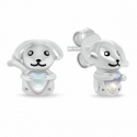 Brilio Silver Cute silver earrings Dogs EA1204W Brilio Silver Cute silver earrings Dogs EA1204W